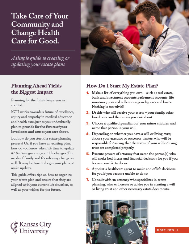Support The Future of My Favorite Charity brochure cover