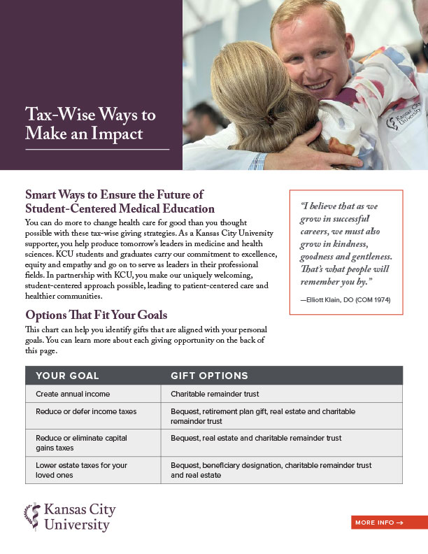 Support The Future of My Favorite Charity brochure cover